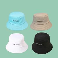 Fashion Embroidery Wide-brimmed Sunscreen Sunshade Fisherman Hat Wholesale main image 6