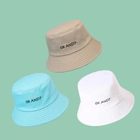 Fashion Embroidery Wide-brimmed Sunscreen Sunshade Fisherman Hat Wholesale main image 5