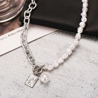 Fashion Geometric Thick Chain Alloy Necklace Wholesale main image 3