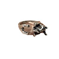 Fashion Three-dimensional Hippo Opening Adjustable Ring main image 5