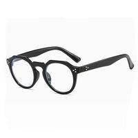 Retro Round Frame Anti-blue Light Flat Mirror Plain Flat Glasses main image 6