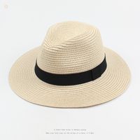 Fashion Wide Brim Sunscreen Sunshade Straw Fisherman Hat Wholesale main image 1