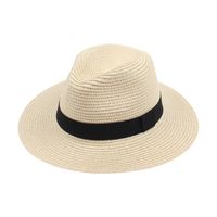 Fashion Wide Brim Sunscreen Sunshade Straw Fisherman Hat Wholesale main image 2