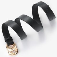 Fashion Chain Buckle Geometric Solid Color Belt Wholesale main image 4