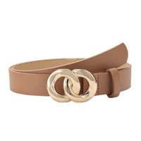 Fashion Chain Buckle Geometric Solid Color Belt Wholesale main image 3