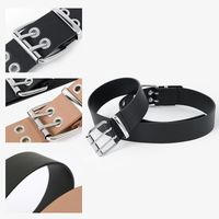 Cowboy Style Solid Color Pu Leather Iron Women'S Leather Belts main image 5