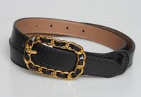 Fashion Leather Black Two-layer Cowhide Belt Wholesale main image 1