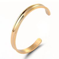 Fashion Solid Color Geometric Stainless Steel Open Bracelet main image 3