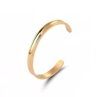 Fashion Solid Color Geometric Stainless Steel Open Bracelet main image 4