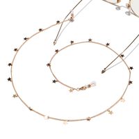 Simple Handmade Copper Star Glasses Chain Glasses Rope main image 3