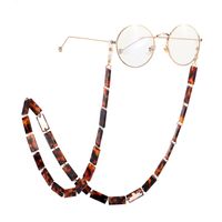 Wholesale Fashion Leopard Print Two-color Acetate Acrylic Glasses Chain main image 1