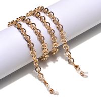 Simple Gold Round Thick Aluminum Chain Glasses Rope main image 2