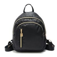 Solid Color Nylon Cloth Small Backpack main image 1