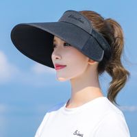 Korean Big Brim Contrast Color Anti-ultraviolet Empty Top Hat sku image 6