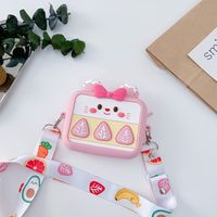 Fashion Children's Silicone Avocado Shoulder Messenger Bag Wholesale sku image 4