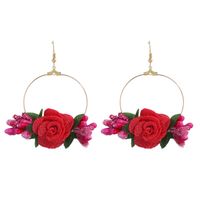 Ethnic Style Flower Cloth No Inlaid Earrings sku image 2