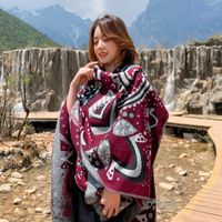 New Outdoor Travel Floral Cloak Shawls main image 5