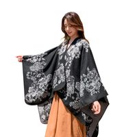 New Outdoor Travel Outing Printing Windproof Cape Shawl main image 3