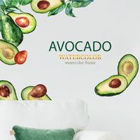Korean Fashion Style Green Planting Avocado Wall Sticker main image 1