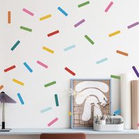 New Fashion Color Strip Korean Colorful Wall Stickers main image 2