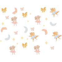 New Cartoon Animal Dancing Moon Children's Wall Stickers main image 6