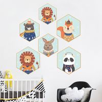 Nouveaux Stickers Muraux De Cadre Photo Animal De Dessin Animé main image 5