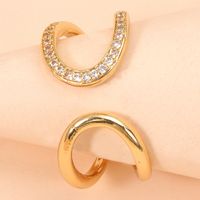 Fashion Cross Zircon Opening Adjustable Ring main image 3