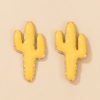 Korean Fashion Simple Cactus Earrings main image 5