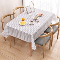 Household Checkered Waterproof Tablecloth main image 1