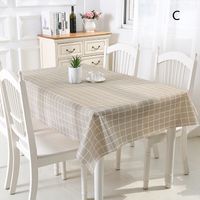 Household Checkered Waterproof Tablecloth main image 5