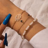 New Fashion Beaded Tassel Bracelet Set sku image 1