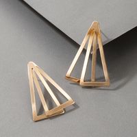 New Fashion Simple Geometric Triangle Earrings main image 3