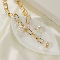 Collar De Perlas Rectangulares De Cadena Gruesa De Moda main image 5
