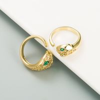 Fashion Golden Snake-shaped Ring main image 3