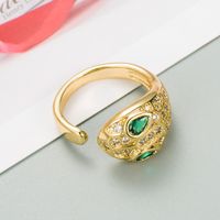 Fashion Golden Snake-shaped Ring main image 4