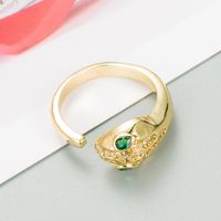 Fashion Golden Snake-shaped Ring main image 5
