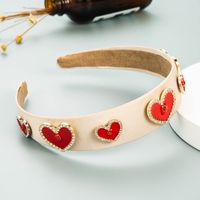 New Fashion Love Oil Dripping Love Diamond Hairband main image 3