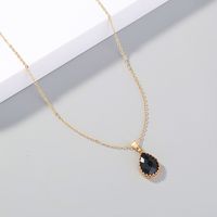 Fashion Retro Water Drop Crystal Necklace main image 1