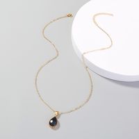 Fashion Retro Water Drop Crystal Necklace main image 6