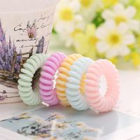 Simple Transparent Macaron Phone Cord Hair Rope main image 5