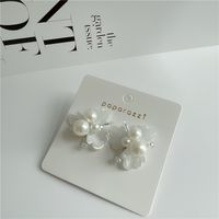 Fashion Pearl Fireworks Blooming Earrings main image 5