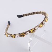 New Fashion Simple Wrapped Diamond Pearl Stirnband main image 3