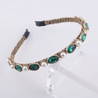 New Fashion Simple Wrapped Diamond Pearl Stirnband main image 6