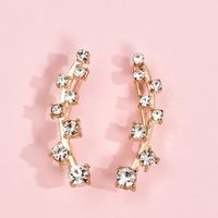 Korean Full Rhinestone Earring Set main image 3