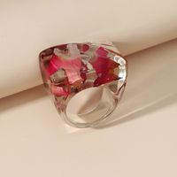 Korean Rose Flower Epoxy Ring main image 3