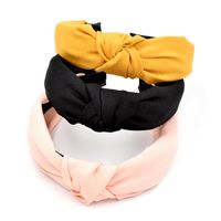 Simple Frosted Solid Color Headband main image 6