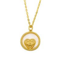 Fashion Heart-shape Copper Zircon Necklace main image 5