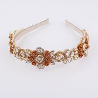 New Fashion Barock Alloy Diamond Flower Stirnband sku image 2