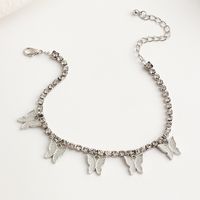 Fashion Diamond Butterfly Anklet Wholesale sku image 2