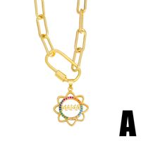 Fashion Mama Letters Flower Copper Necklace sku image 1